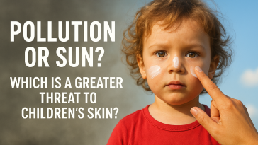 آلودگی یا آفتاب؛ کدام تهدید بزرگتری برای پوست  کودکان است؟